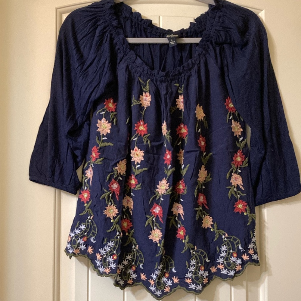 Lucky Brand Embroidery Top